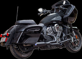 S&S Cycle Exhaust Qualifier 2:1 Race Only Black Stainless Challenger Full Exhaust System S&S Cycle
