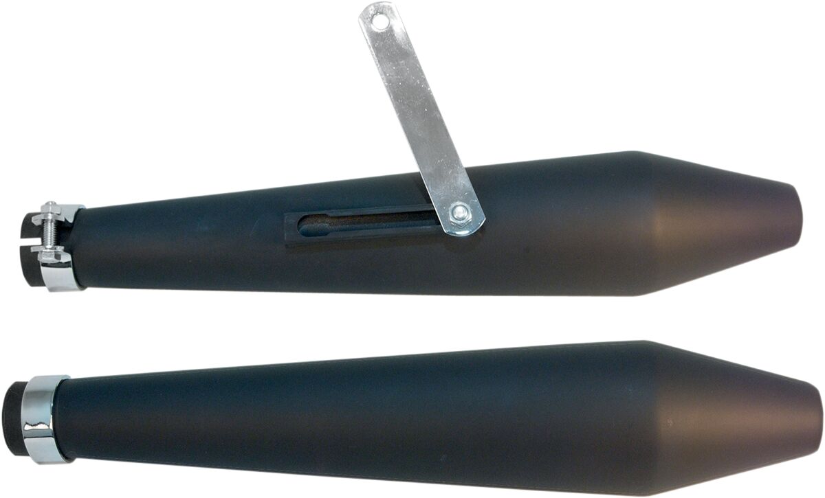 Emgo Muffler Cafe Flat Black MUFFLERS FOR STREET Emgo
