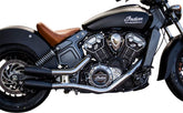 Trask Slip-On Muffler, Black - Scout Slip-Ons Exhaust Trask Performance