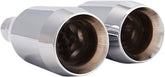 Trask Slip-On Mufflers, Chrome - Scout Slip-Ons Exhaust Trask Performance