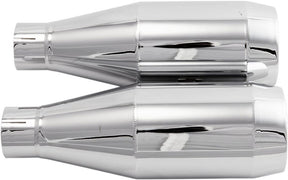 Trask Slip-On Mufflers, Chrome - Scout Slip-Ons Exhaust Trask Performance