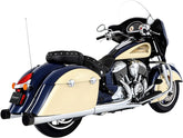 Rinehart Racing Muffler Slip On 4" Chrome W/Black End Caps Slip-Ons Exhaust Rinehart Racing