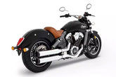 Rinehart Racing Muffler Slip On 3.5" Chrome W/Black End Caps Slip-Ons Exhaust Rinehart Racing