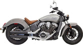 Bassani Xhaust 3" Slip Ons Slash Cut Muffler, Black - 17-21 Scout Slip-Ons Exhaust Bassani Xhaust