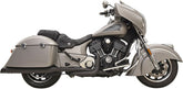 Bassani Xhaust 4" True Duals Exhaust System, Black - Chieftan & Road Master Full Exhaust System Bassani Xhaust