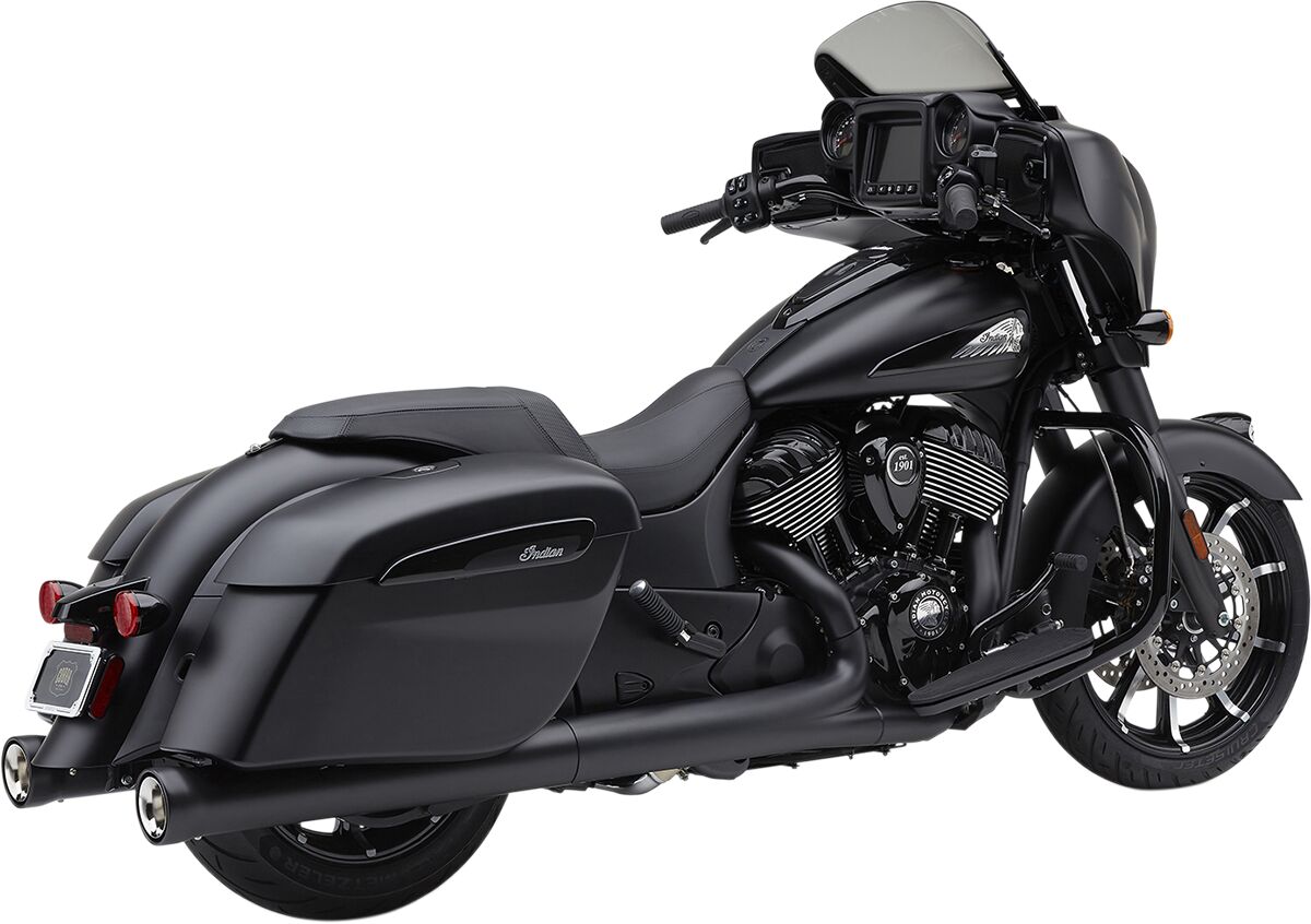 Cobra Mufflers Nh Indian Black Slip-Ons Exhaust Cobra