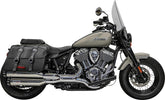 Bassani Xhaust 4" Slip Ons Mufflers, Chrome - Chief Slip-Ons Exhaust Bassani Xhaust