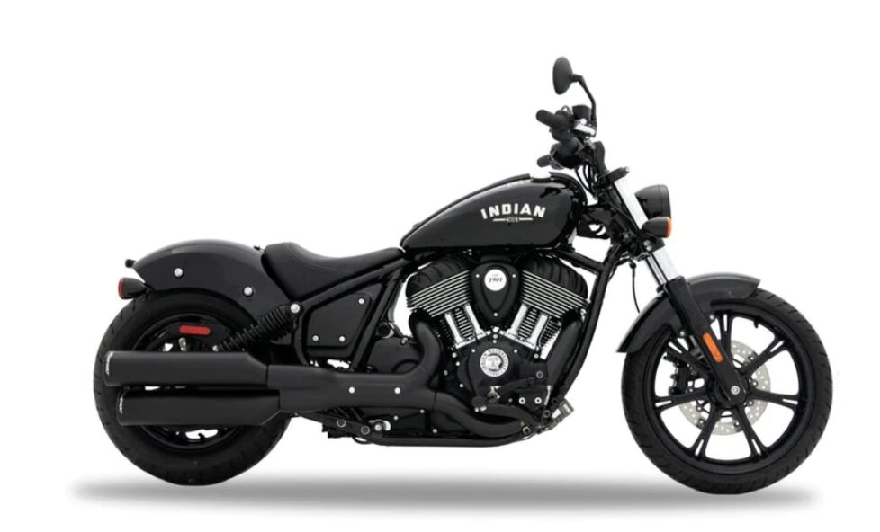 Rinehart Racing 4" Indian Chief Slip On Muffler Black Slip-Ons Exhaust Rinehart Racing