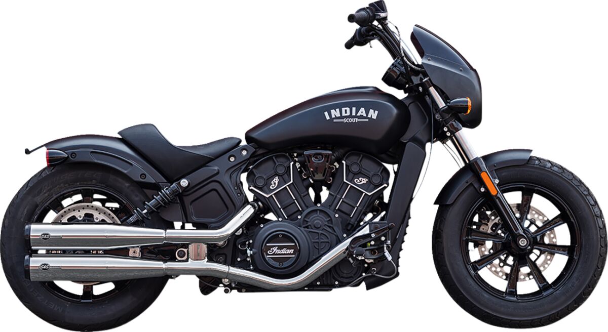 S&S Cycle Muffler Slip On Grand National Chrome Race Only Scout 19 23 Slip-Ons Exhaust S&S Cycle