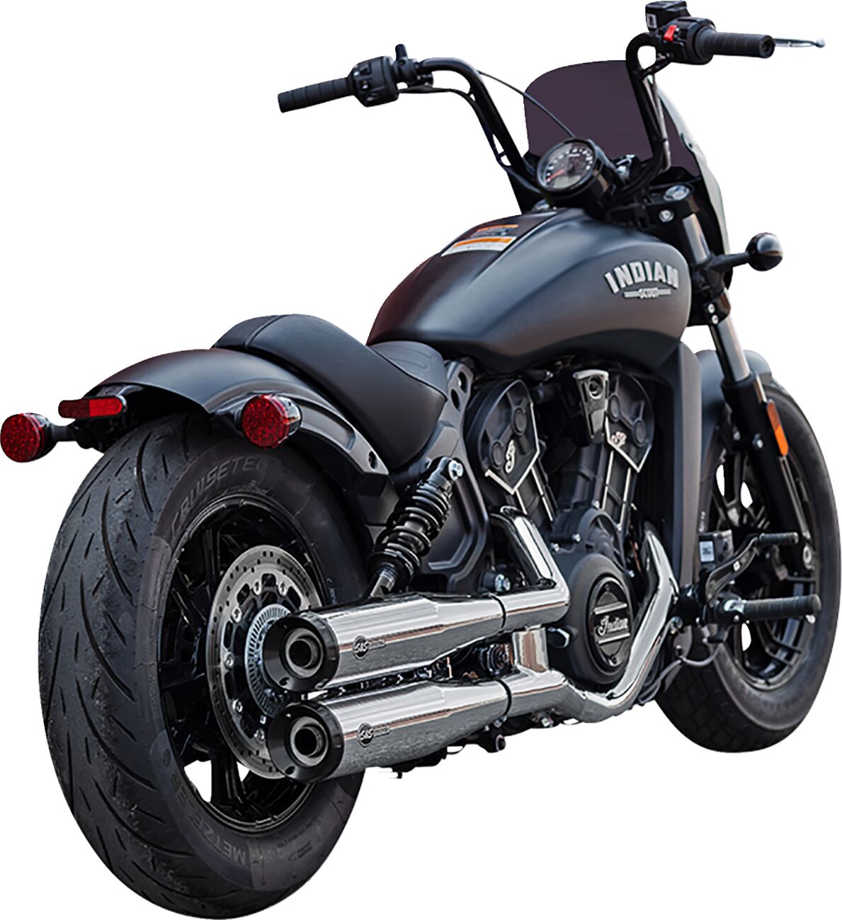 S&S Cycle Muffler Slip On Grand National Chrome Race Only Scout 19 23 Slip-Ons Exhaust S&S Cycle