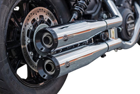 S&S Cycle Muffler Slip On Grand National Chrome Race Only Scout 19 23 Slip-Ons Exhaust S&S Cycle