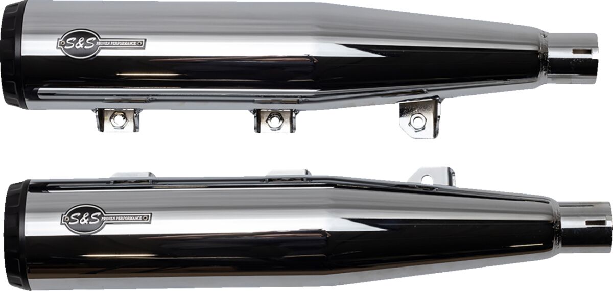 S&S Cycle Muffler Slip On Grand National Chrome Race Only Scout 19 23 Slip-Ons Exhaust S&S Cycle