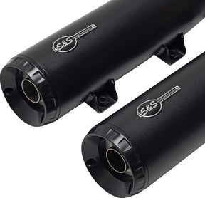 S&S Cycle Muffler Slip On Grand National Black Race Only Scout 19 23 Slip-Ons Exhaust S&S Cycle