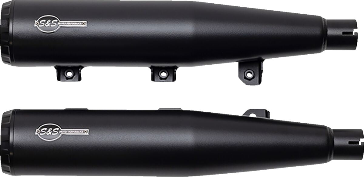 S&S Cycle Muffler Slip On Grand National Black Race Only Scout 19 23 Slip-Ons Exhaust S&S Cycle