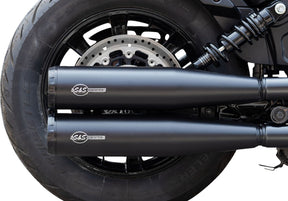 S&S Cycle Muffler Slip On Grand National Black Race Only Scout 19 23 Slip-Ons Exhaust S&S Cycle