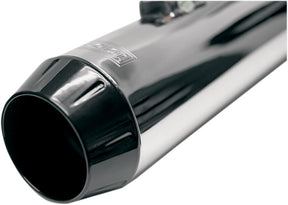 Bassani Xhaust End Cap 1/2" Lip Fort Short Megaphone Muffler, Black Replacement Parts For Exhausts Bassani Xhaust