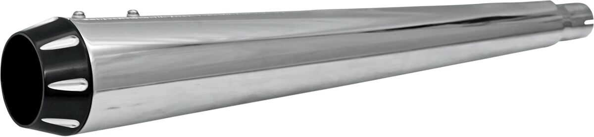 End Cap Megaphone Fluted Black Bassani Xhaust Default Title
