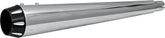 End Cap Megaphone Fluted Black Bassani Xhaust Default Title