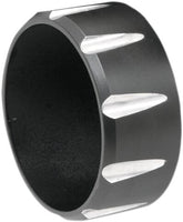 End Cap Straight Cut For 3" Muffler Black W/ Contrast Flutes Bassani Xhaust Default Title