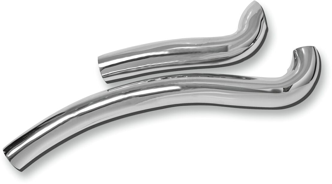Bassani Xhaust Radial Sweepers HeatShield, Chrome - Sportster Exhaust Accessory Parts Bassani Xhaust