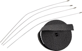Drag Specialties Wrap Exh 1 X25' Blk W/Tie Replacement Part For Exhaust Drag Specialties