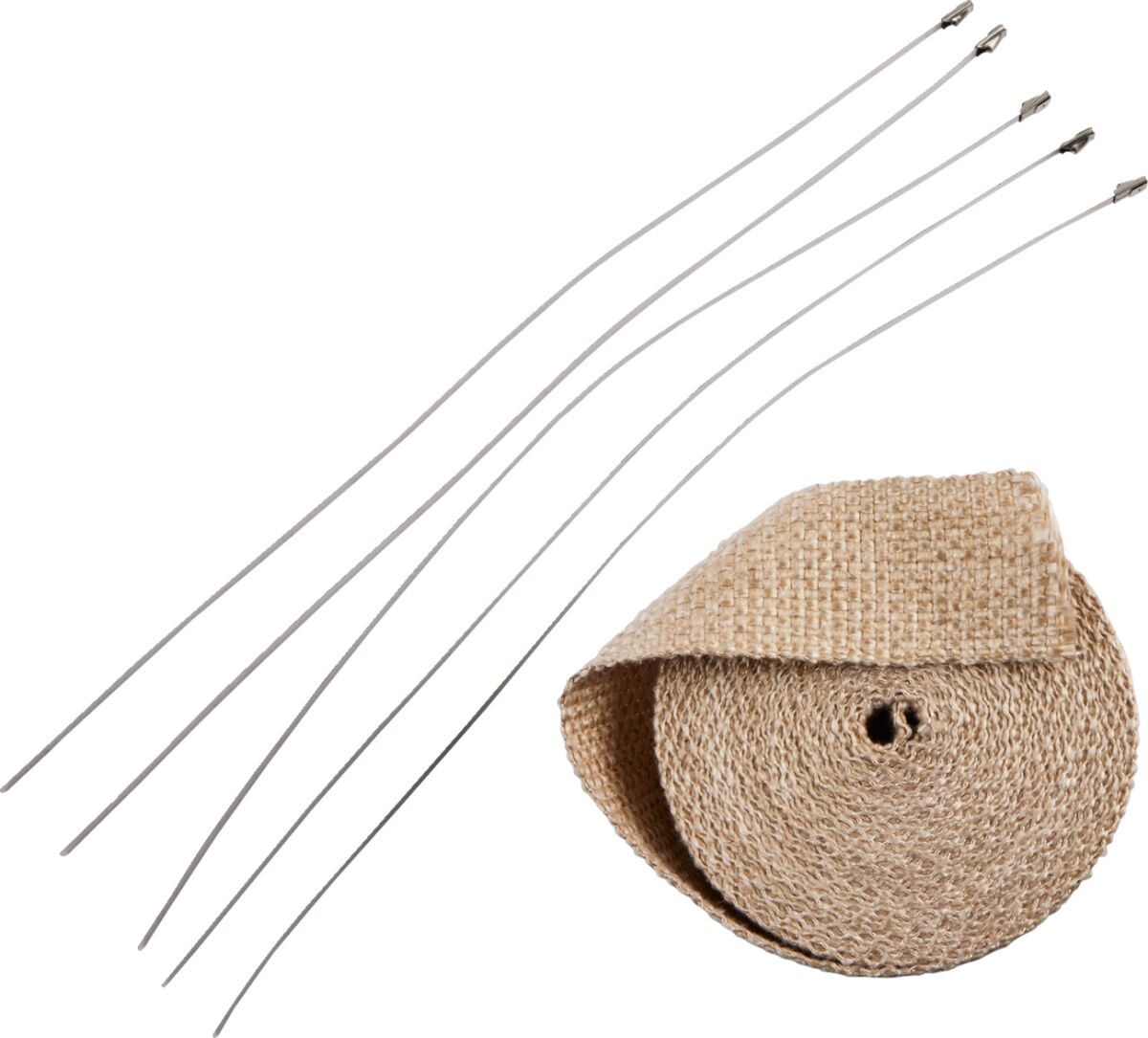 Drag Specialties Wrap Exh 2 X25' Tan W/Tie Replacement Part For Exhaust Drag Specialties