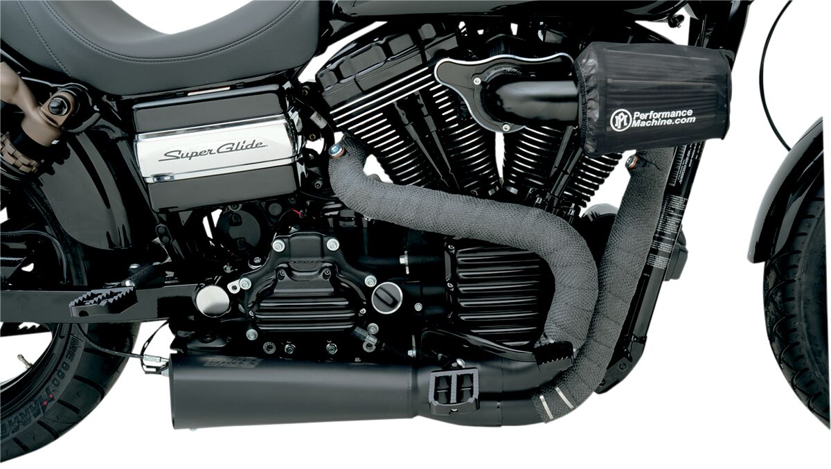 Drag Specialties Wrap Exh 2 X25' Blk W/Tie Replacement Part For Exhaust Drag Specialties