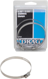 Drag Specialties Clamps Ss 2.25 3.25 Dia Replacement Part For Exhaust Drag Specialties