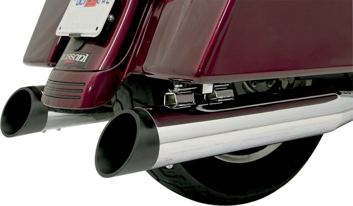 Bassani Xhaust Endcap 4 B1/Qc Blk Slash Exhaust End Cap Bassani Xhaust
