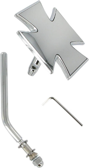 Drag Specialties Maltese Mirror Rond Stem MIRRORS Drag Specialties