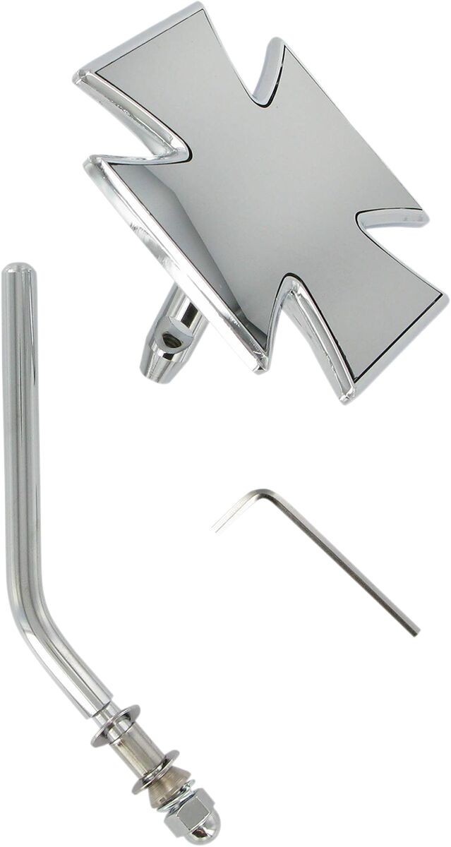 Drag Specialties Maltese Mirror Rond Stem MIRRORS Drag Specialties