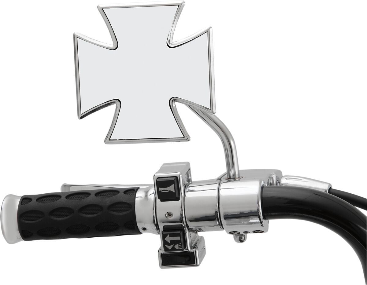 Drag Specialties Maltese Mirror Rond Stem MIRRORS Drag Specialties