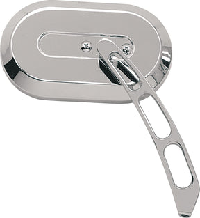 Drag Specialties Left Oval Mirror MIRRORS Drag Specialties
