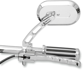 Drag Specialties Left Oval Mirror MIRRORS Drag Specialties