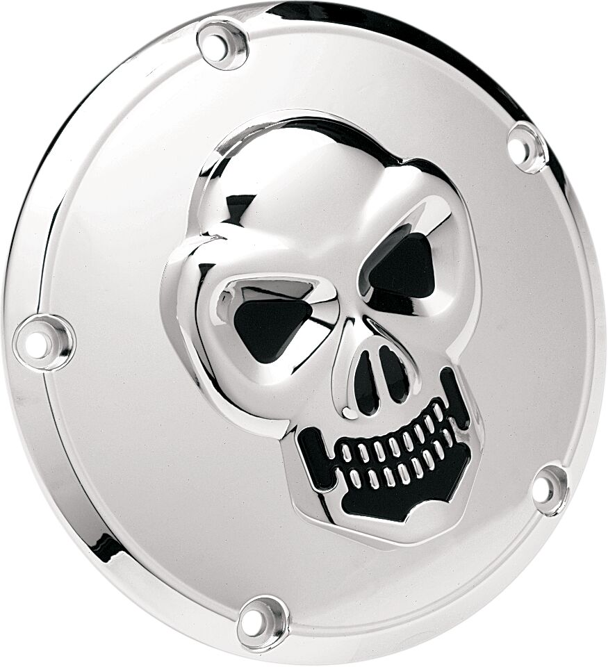 Drag Specialties Skull Derby Cvr 99 18 Tc TRANSMISSION COVERS Drag Specialties