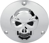 Drag Specialties 3 D Skull Derby Cover Chrome 3 Hole Transmission Covers Drag Specialties