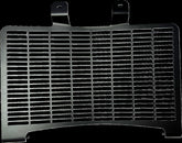 Drag Specialties Radiator Cover Black Pan America Radiator Dress-Up Parts Drag Specialties
