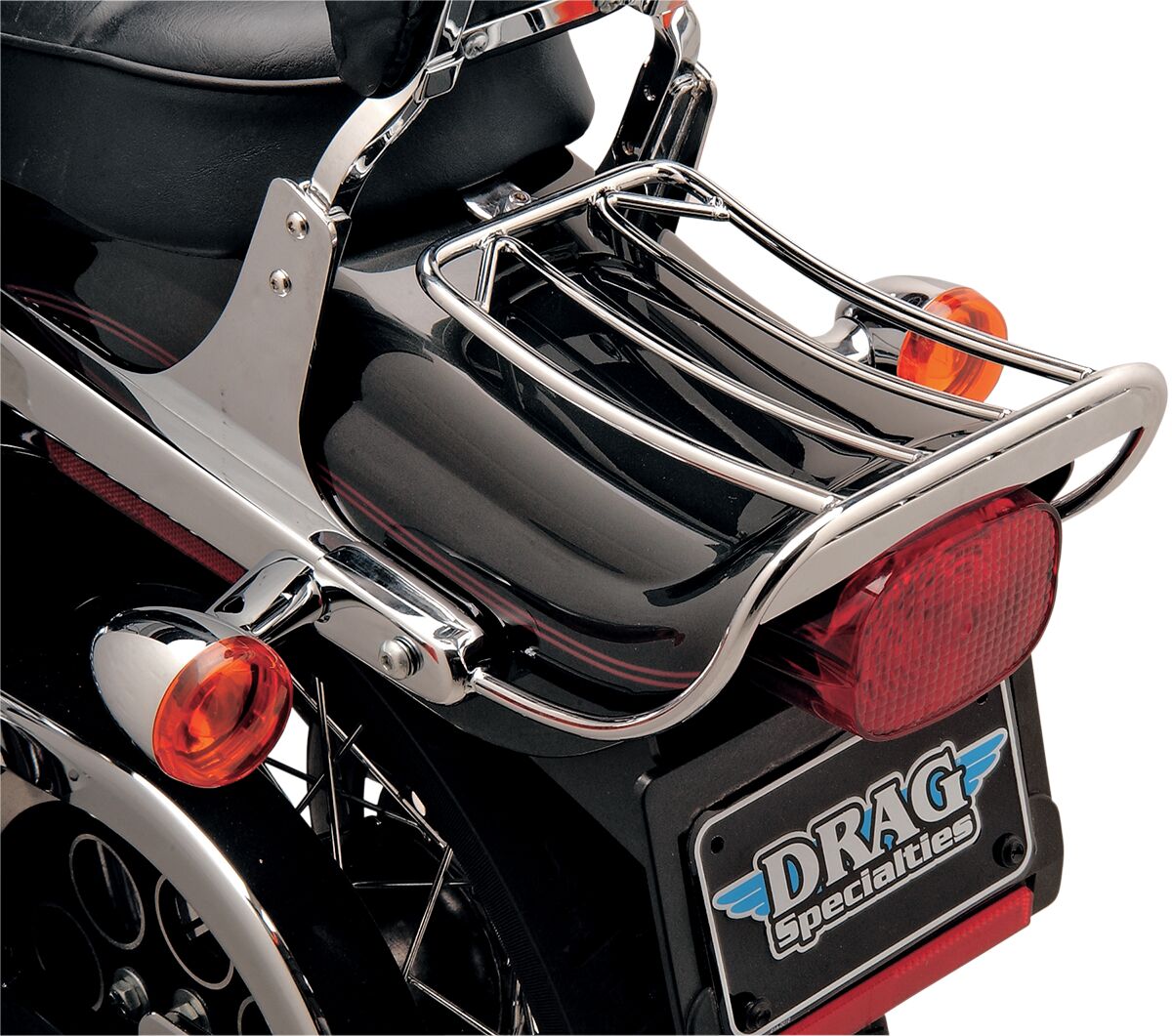 Drag Specialties Bobtail Luggage Rack Chrome Luggage Racks Drag Specialties