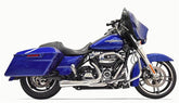 Road Rage 2:1 Short Exhaust System, Chrome - Touring Full Exhaust System Bassani Xhaust
