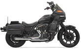 Road Rage 2:1 Exhaust System For Floorboards, Chrome - FXR Full Exhaust System Bassani Xhaust