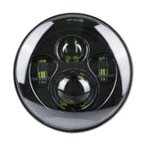 7'' Og Projector Led Headlight For Harley Davidson Original Garage Moto Black