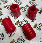Bung King Replacement Delrin Crash Bar Slider End, Red Crash Slider Bung King