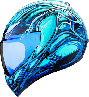 Domain Nouveau, Blue Full Face Helmet Icon