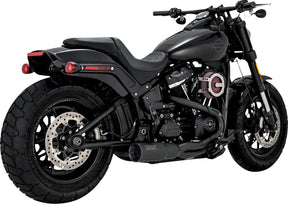 Stainless 2:1 Hi-Output - 18+ Softail Full Exhaust System Vance & Hines Black
