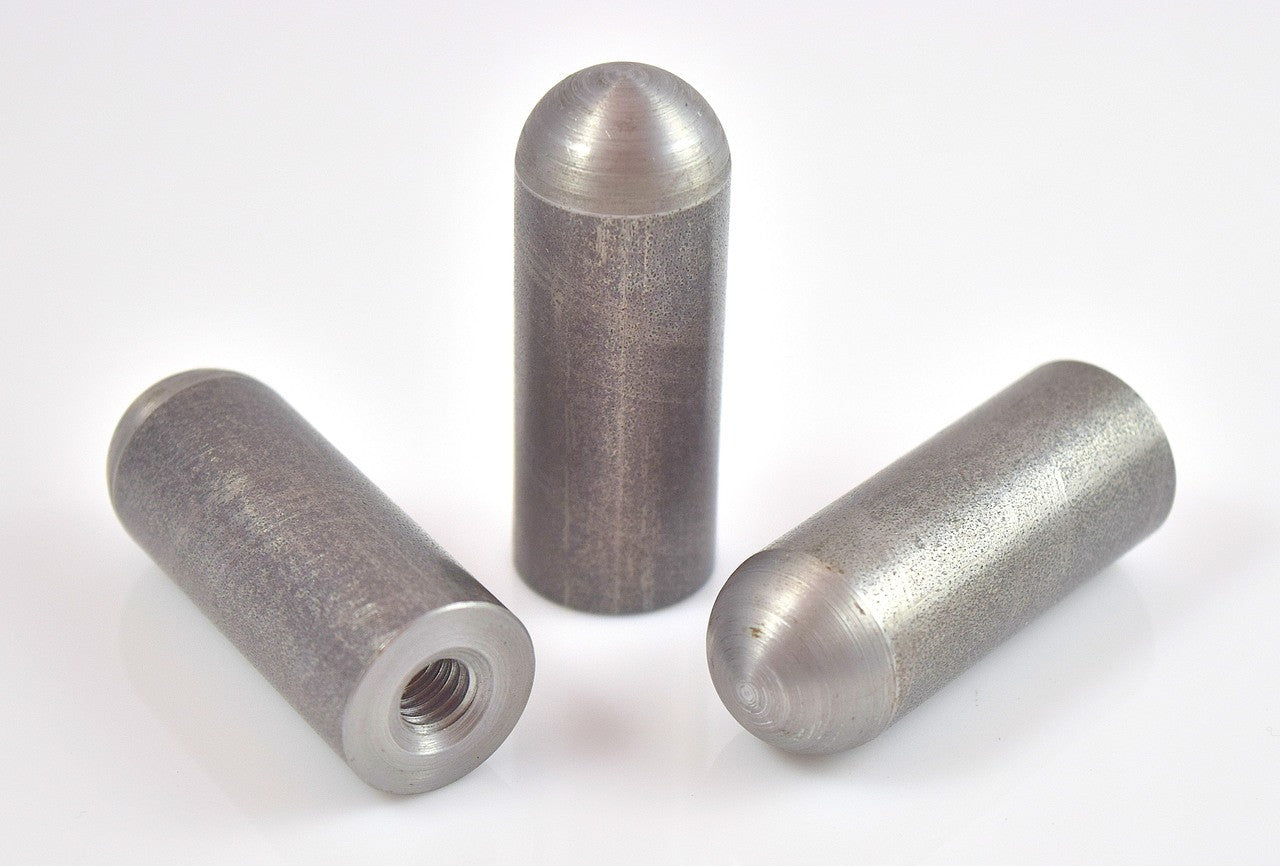 Bung King Weld-On Threaded Bullet Bung 2" Long, 1018 Mild Steel Frame Fabrication Part Bung King