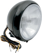 Drag Specialties Headlight 7 Smth Blk HEADLIGHT GROUP Drag Specialties