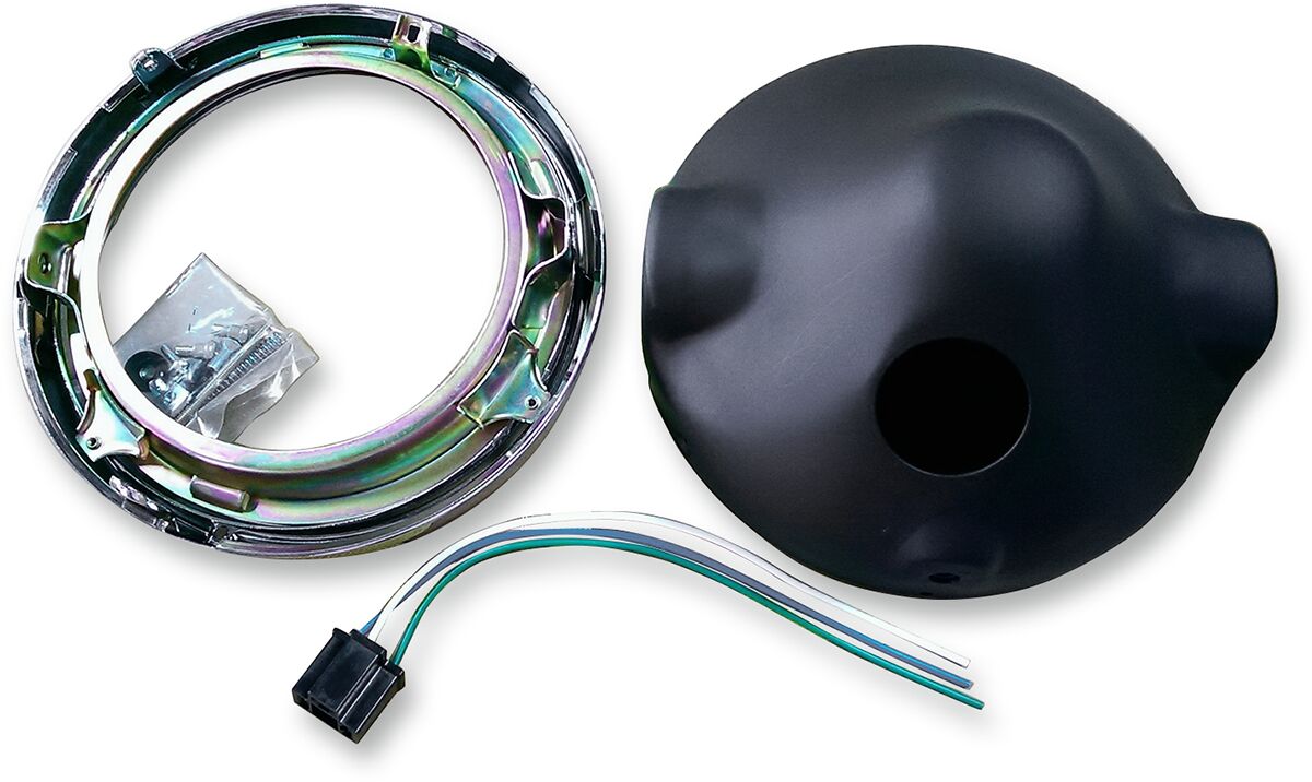 Emgo H/Lamp Z1 Style Shell Blk HEADLIGHT GROUP Emgo