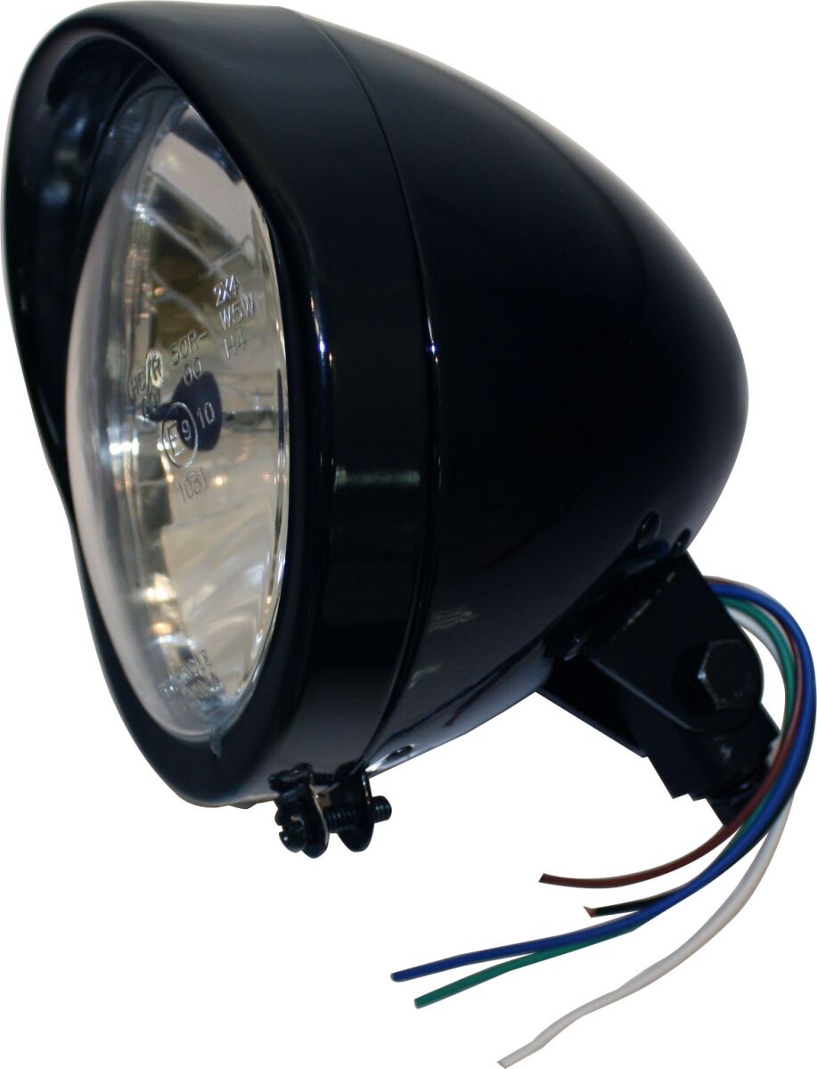Drag Specialties Headlight 5.75 Blk Clr HEADLIGHT GROUP Drag Specialties