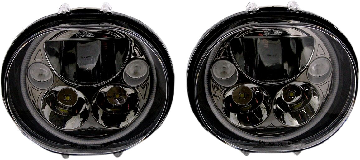Custom Dynamics Headlight 5.75 Blk Pr HEADLIGHT GROUP Custom Dynamics