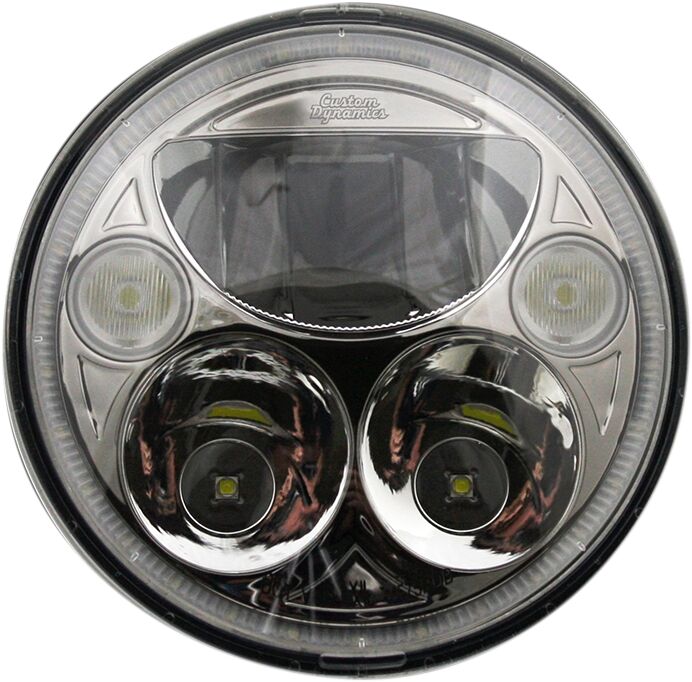 Custom Dynamics Headlight Trubeam 7 Chr HEADLIGHT GROUP Custom Dynamics